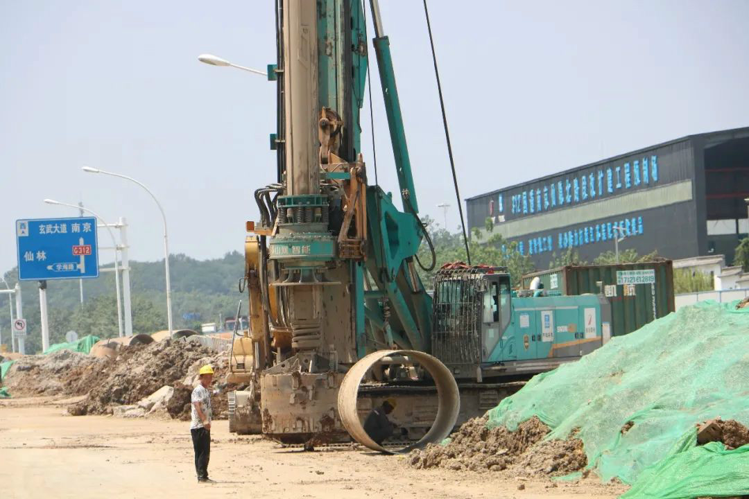 强悍体现赢青睐！永利集团官网智能360H旋挖钻助力南京312国道改扩建