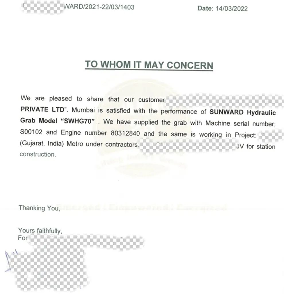 谢谢信！永利集团官网智能SWHG70液压抓斗助力外洋基础施工获肯定