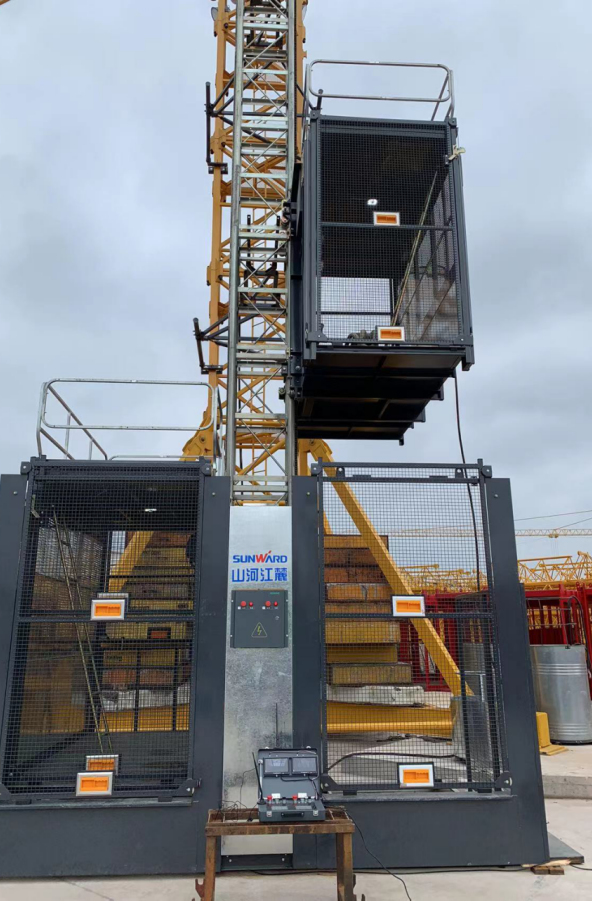 升降耗时缩短25%！永利集团官网江麓首款中速变频施工升降机乐成下线