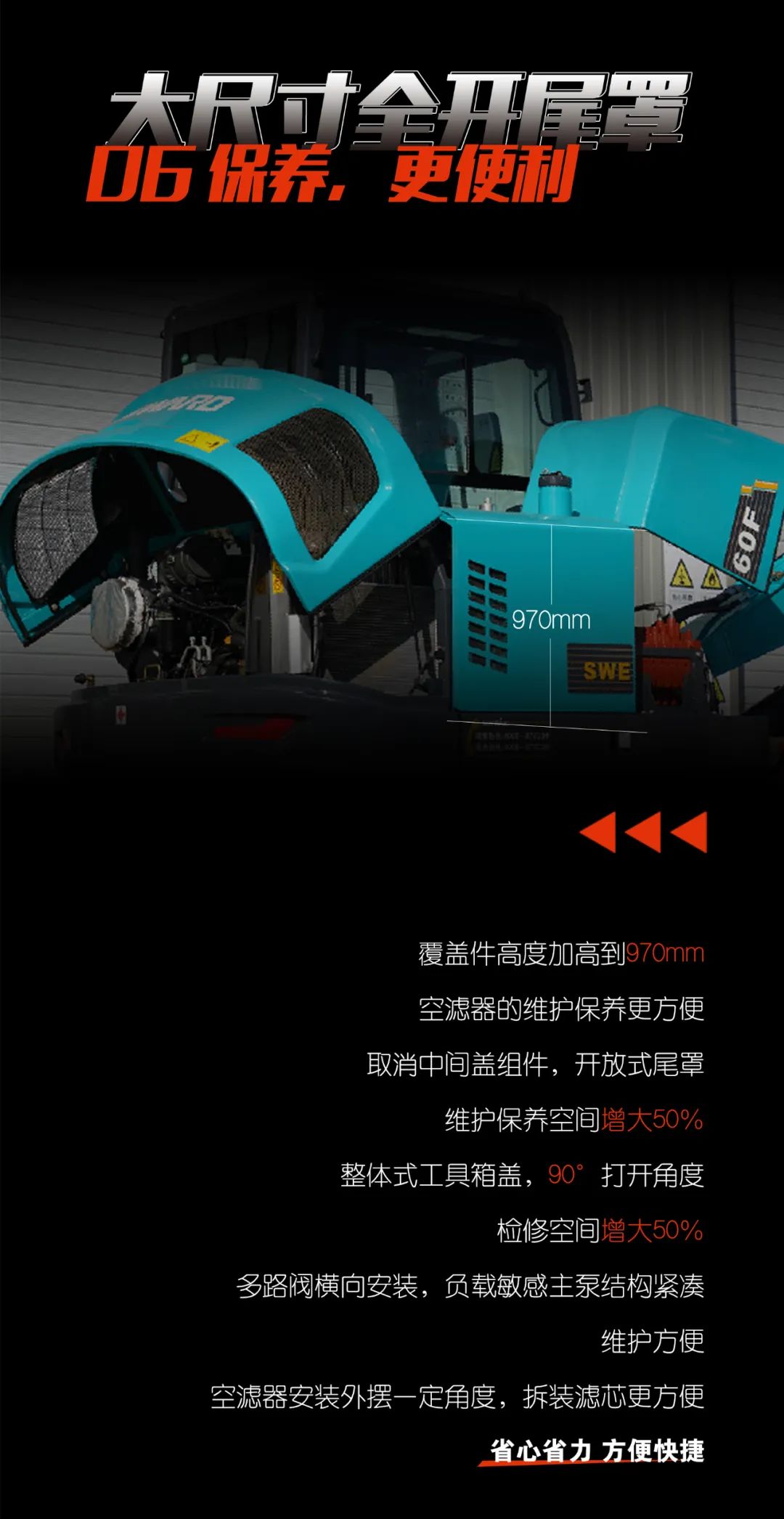 一图读懂 | 献礼七一 · 永利集团官网智能SWE60F挖掘机低碳来袭