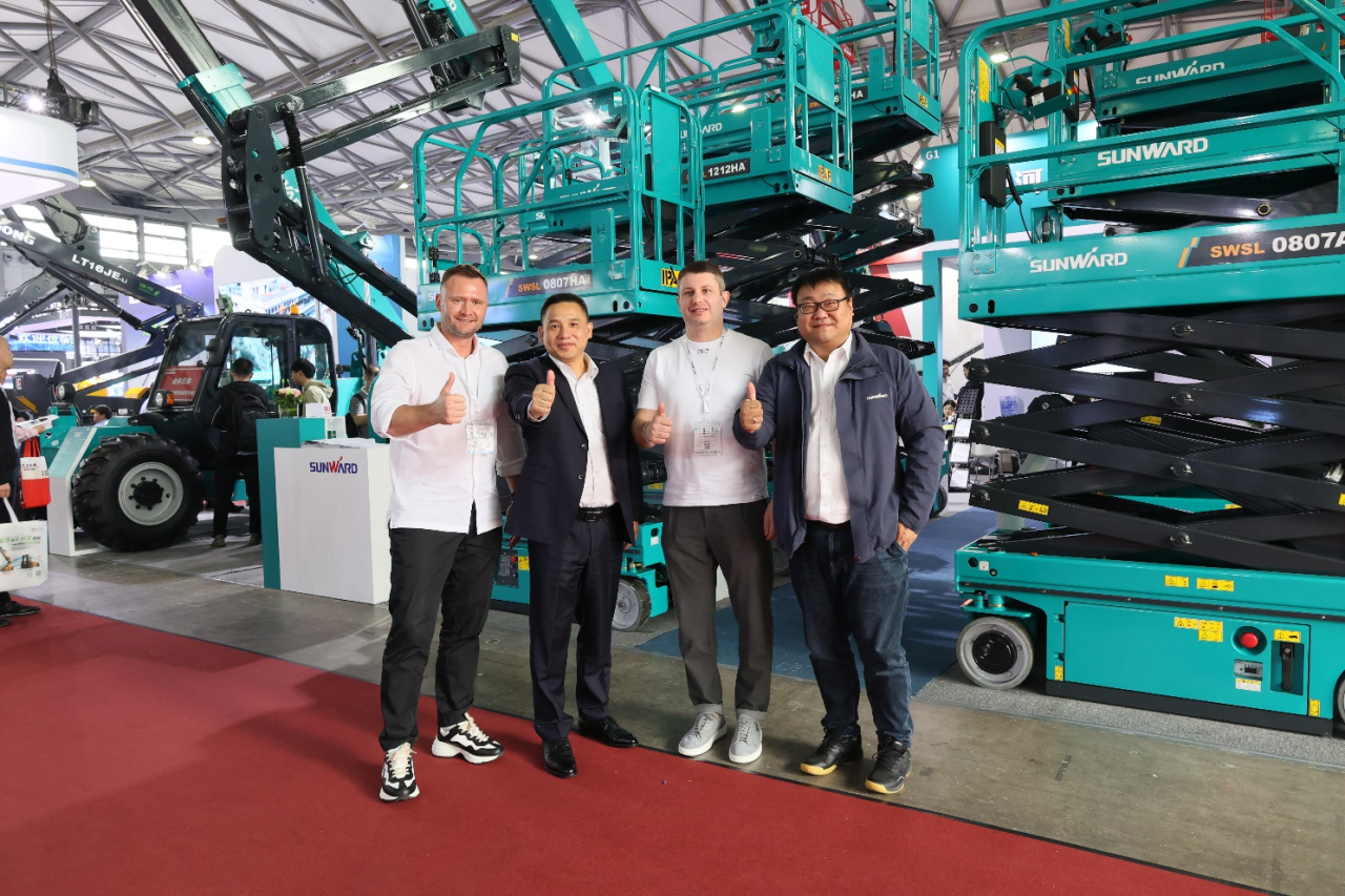 精品出击，，，，，，闪灼魔都！永利集团官网智能全系列高空机械亮相2023亚洲国际高空展